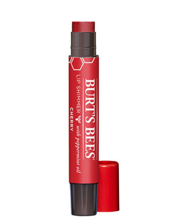 Burt 39   Bees Lip Shimmer Cherry
