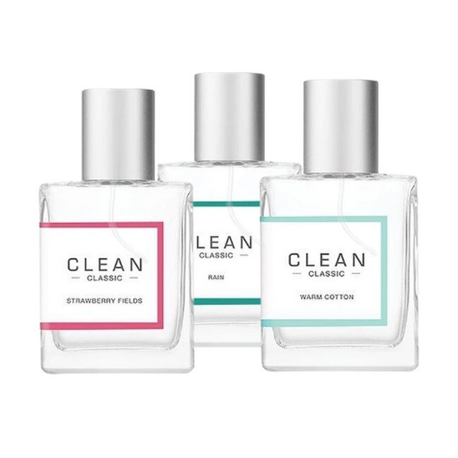Clean Perfume Trio Xmas Warm Cotton Rain Strawberry Fields 30 Ml