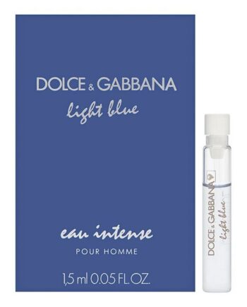 Dolce   Gabbana Light Blue Eau Intense Pour Homme Sample   Ml