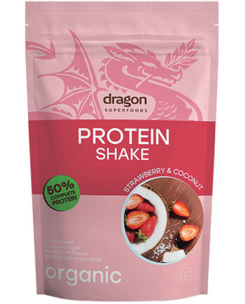 Dragon Superfoods Protein Shake Jordbær   Kokos  økologisk
