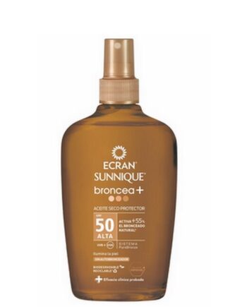 Ecran Sun Bronzer   Protective Dry Oil Spray Spf50 200 Ml