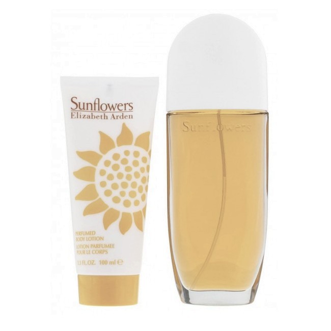 Elizabeth Arden Sunflowers Sæt 100 Ml Edt Body Lotion