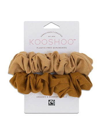 Kooshoo Hår Scrunchie Gylden Sand Plastfri   Stk