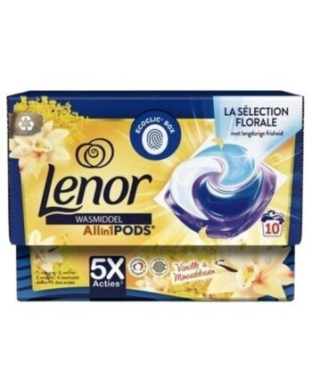 Lenor All In One Pods Vaskemiddel Vanilla Mimosa 10 Stk
