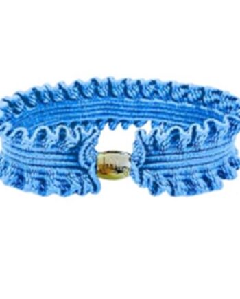 Libling Original Hårelastik Sky Og Guld Charm