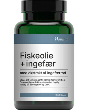 Mezina Fiskeolie Med Ekstrakt Af Ingefærrod