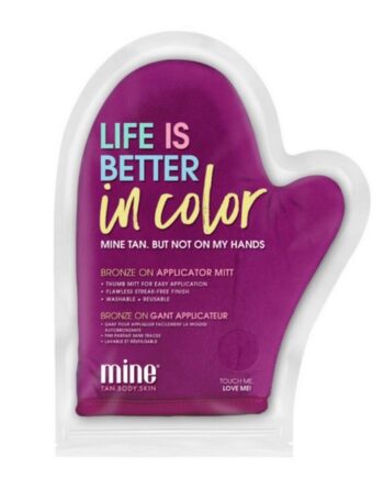 Minetan Life Is Better In Color Bronze On Velour Selvbrunerhandske