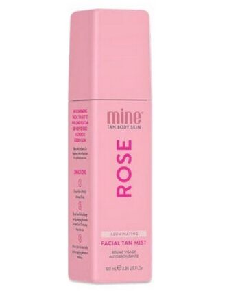 Minetan Rose Mist Illuminating Face Tan Spray 100 Ml