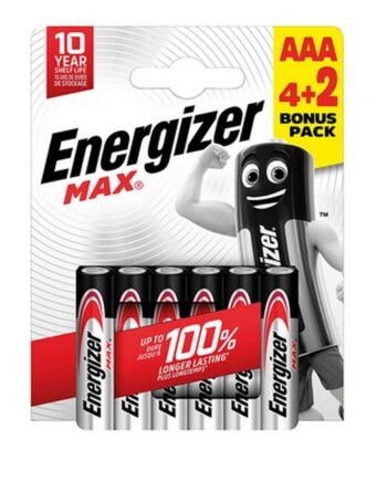Mix Energizer Max Power Lr03 Aaa Batterier   Stk