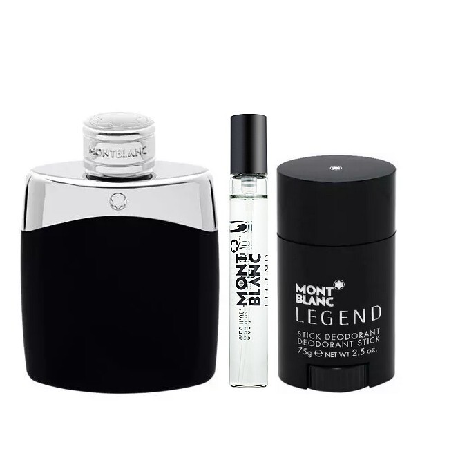 Montblanc Legend Homme Sæt 100 Ml Edt Deodorant Travel Spray