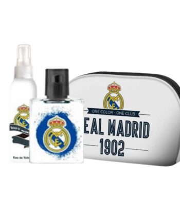 Real Madrid Pafume Sæt 50 Ml Edt   Body Spray   Toilettaske