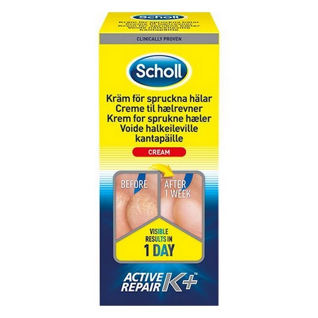 Scholl Creme Til Hælrevner Active Repair 120 Ml