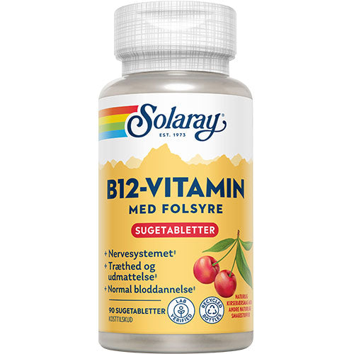 Solaray B12 Vitamin Med Folsyre