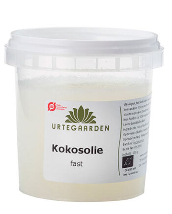 Urtegaarden Kokosolie  Fast  økologisk
