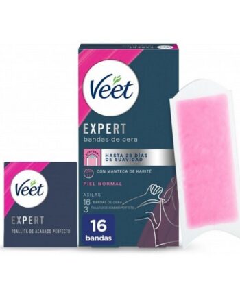 Veet Expert Wax Strips Bikini   Underarms Normal Skin 16 Stk