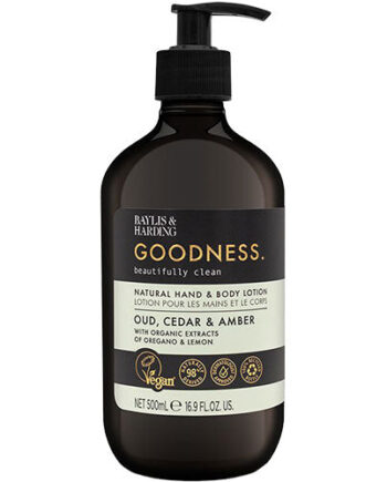 - Veganskbaylis   Harding Goodness Hand   Body Lotion Oud  Cedar   Amber