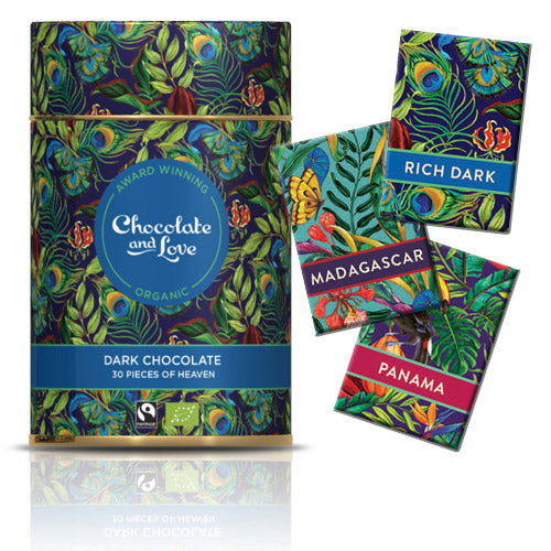 - Veganskchocolate And Love Gavedåse Chokolade Rich Dark 30x5 5g