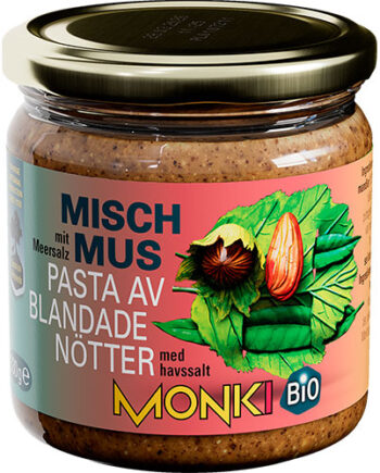 - Veganskhasselnød  Mandelsmør   Monki