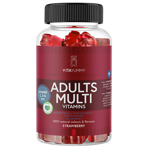 - Veganskvitayummy Adults Multivitamin Strawberry