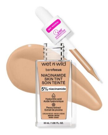 Wet   Wild Bare Focus Niacinamide Skin Tint Cream Beige 32 Ml