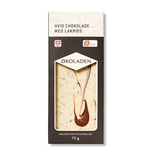 økoladen Chokolade Hvid Lakrids økologisk