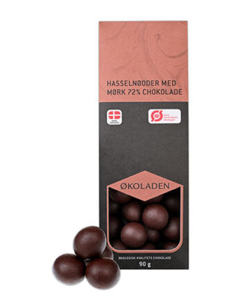 økoladen Hasselnødder    72  Mørk Chokolade  økologisk