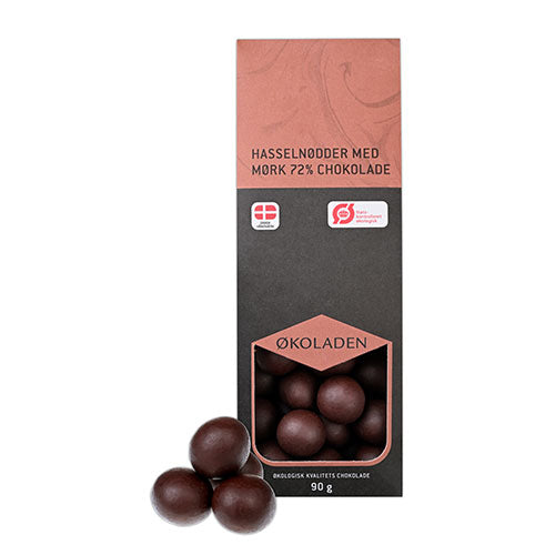 økoladen Hasselnødder 72 Mørk Chokolade økologisk