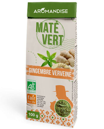 Aromandise Maté Vild Grøn    Ingefær   Verbena  økologisk