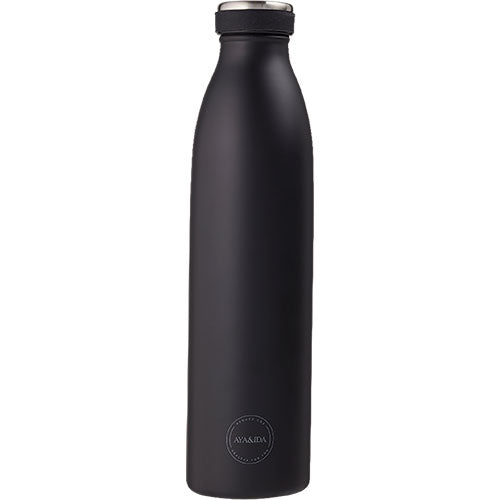 Aya Ida Drinking Bottle 750ml Matte Black