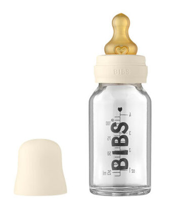 Bibs Baby Glass Bottle Complete Set Latex 110ml