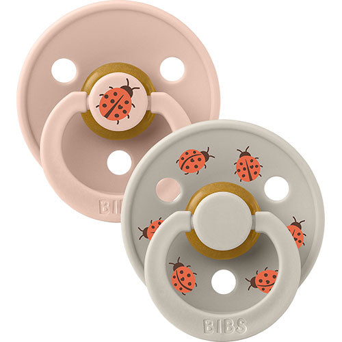 Bibs Colour Size Pack Ladybug Blush Sand