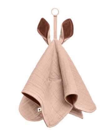 Bibs Cuddle Cloth Kangaroo Blush Woodchuck
