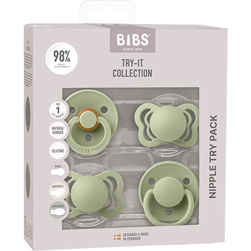 Bibs Try-it Collection Size Sage Pack