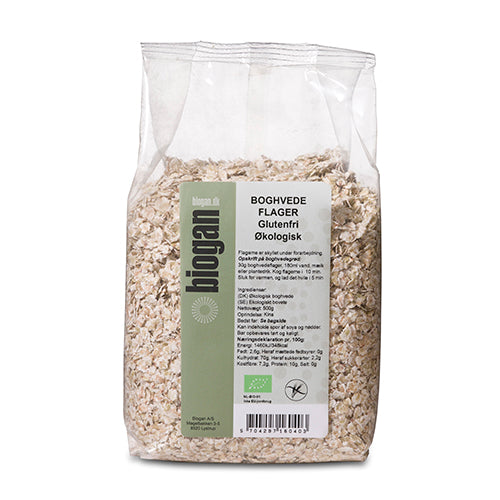Biogan Boghvedeflager Glutenfri økologisk