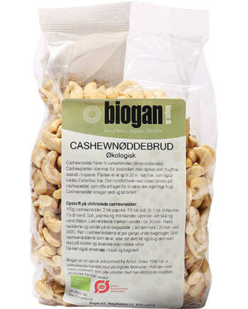 Biogan Cashewnødder   Brud  økologisk
