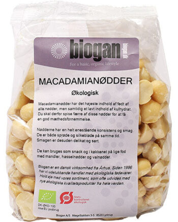 Biogan Macadamianødder Rå  økologisk
