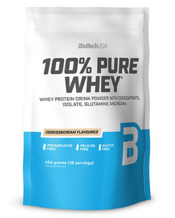 Biotechusa 100  Pure Whey Protein Pulver Cookies   Cream