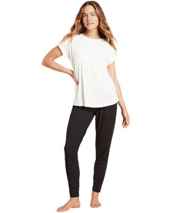 Boody Downtime Lounge Top Hvid Str