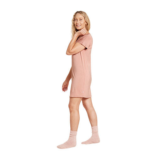 Boody Goodnight Nightdress Dusty Pink Str