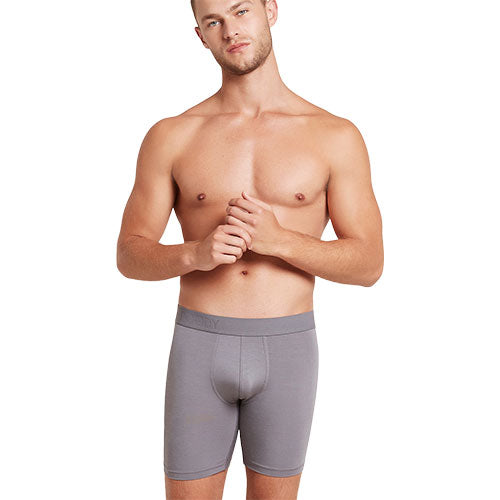 Boody Menâ Everyday Longer Boxers Ash Str