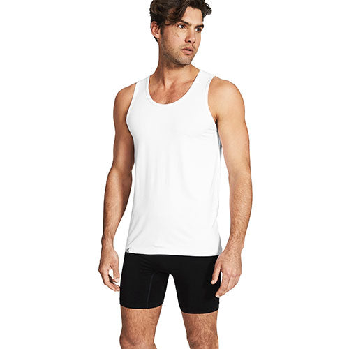 Boody Menâ Singlet Hvid Str
