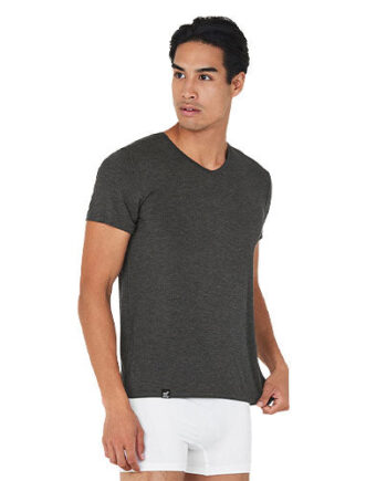 Boody Menâ     -neck  -shirt Dark Marl  Str