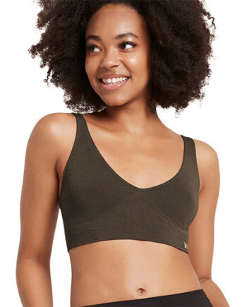 Boody Shaper Crop Bra Dark Olive Str  Xs