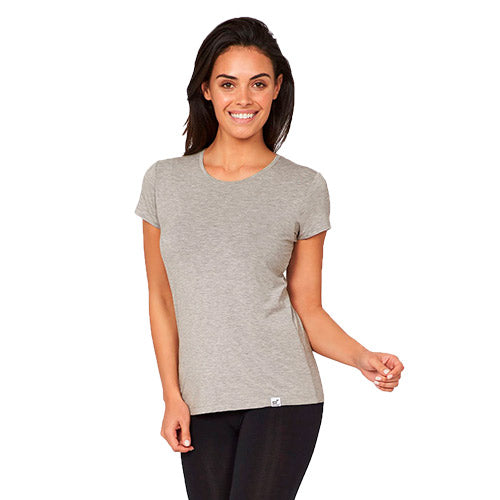 Boody Womenâ Crew Neck Light Marl Str