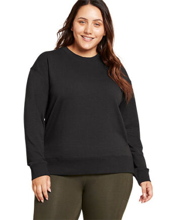 Boody Womenâ   Weekend Crew Pullover Black Str  Xs