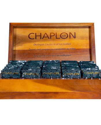 Chaplon Tekasse   Træ Med 50 Tebreve  økologisk