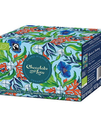 Chocolate And Love Sea Salt Ballotin æske 27x     Gr   økologisk