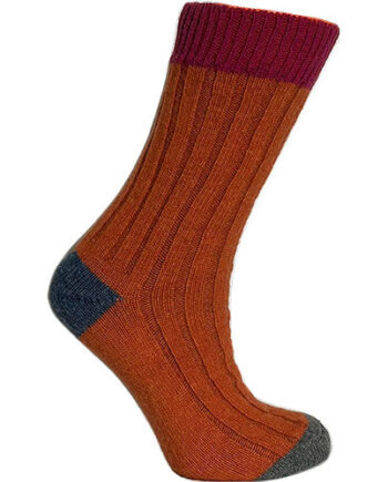 Clemente Merinostrømper Cerise Orange Str  35 38