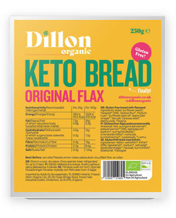 Dillon Organic Ketobrød Original    Hørfrø  økologisk