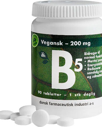 Grønne Dfi Vitaminer B5 Vitamin 200 Mg Vegansk